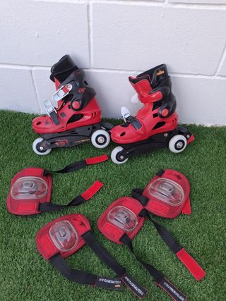 Patines para niño con protecciones