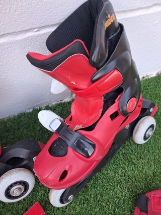Patines para niño con protecciones
