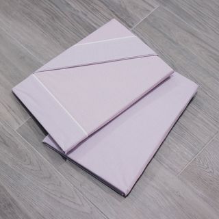 Jogo de lençóis casal rosa e branco