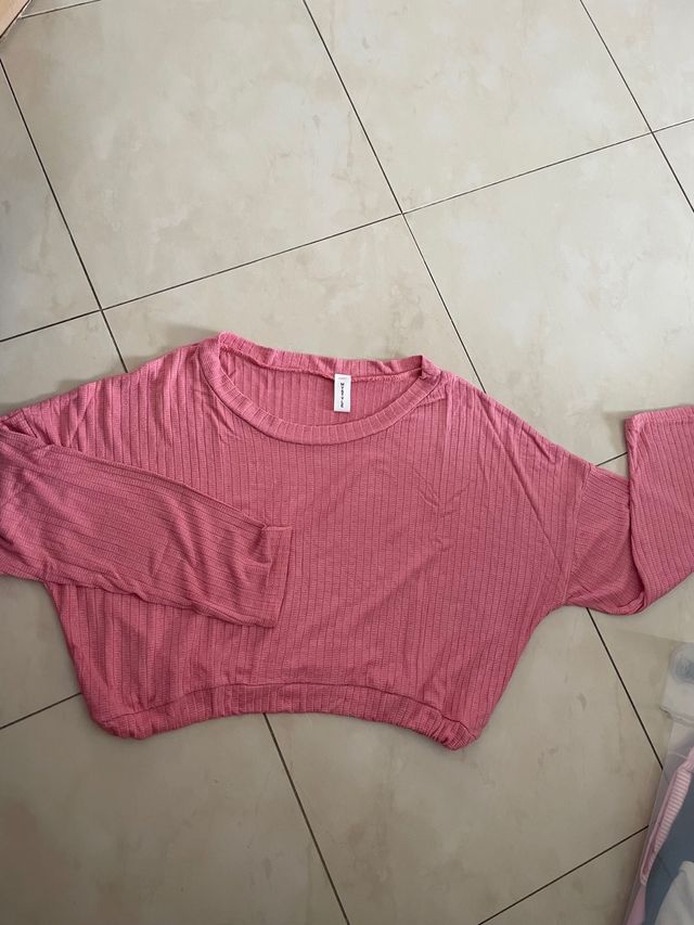 Set Maglioncini Cotone Rosa e Azzurro