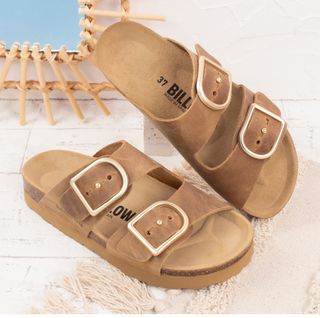 Sandalias Billowy Marrones Plataforma