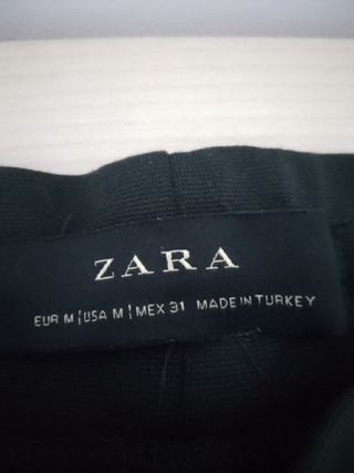 Pantalón hombre jogger Zara negro. M