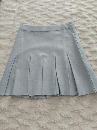 Falda nueva azul talla única