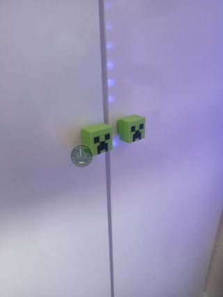 Pomos/Tiradores Mueble Minecraft Creeper