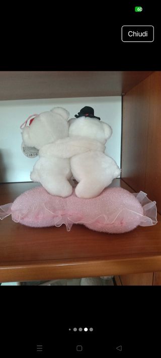 Peluche Orsetto Bianco con Cappello