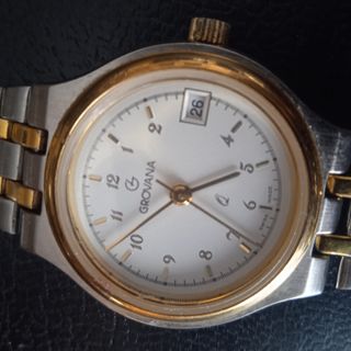 Reloj Grovana bicolor oro y plata