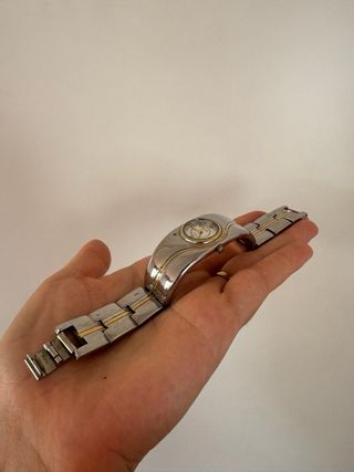 Vintage Reloj Leonardo Mujer Oro y Plata