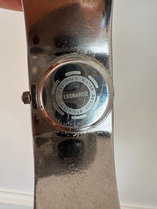 Vintage Reloj Leonardo Mujer Oro y Plata