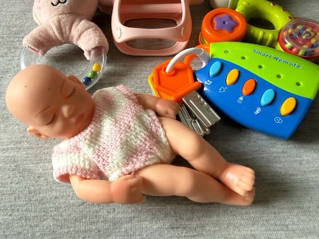 Lote 8 Juguetes Bebé Peluche Sonajero