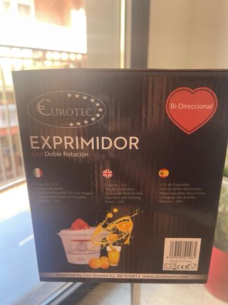Exprimidor eléctrico Eurotec EX650 Bidireccional