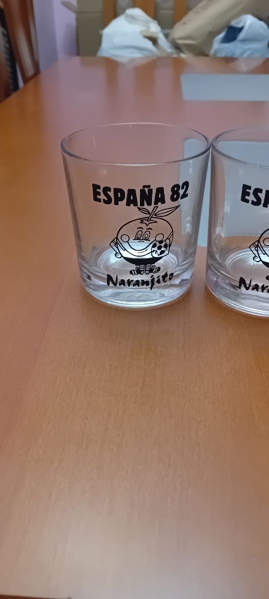 Vasos Naranjito España 82 Colección