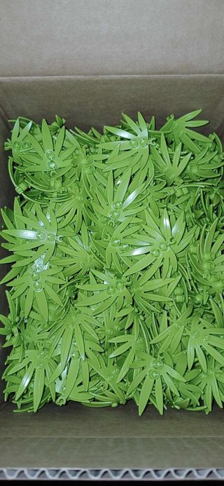 LEGO Plant Leaves 6 x 5 Swordleaf Lime 25 unidades