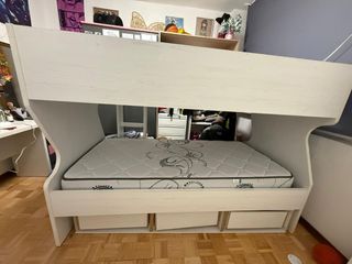 Litera madera y tela