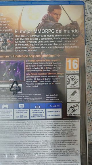 Black Desert Prestige Edition PS4