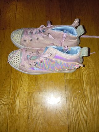 Zapatillas brillantes para niña