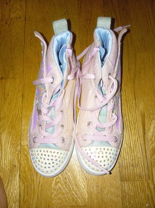 Zapatillas brillantes para niña