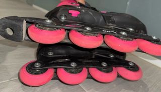 Patines en línea rosas y negros Talla 34-37