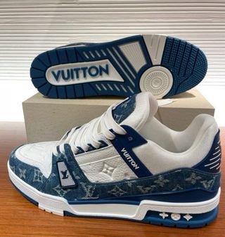 Zapatos Louis Vuitton Azules y Blancos