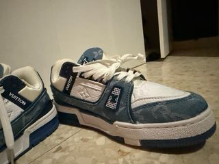 Zapatos Louis Vuitton Azules y Blancos