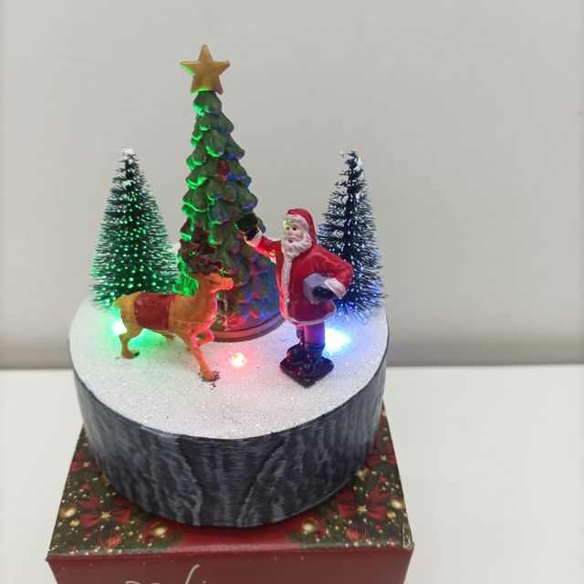 Giostrina Natalizia con Babbo Natale e Renna