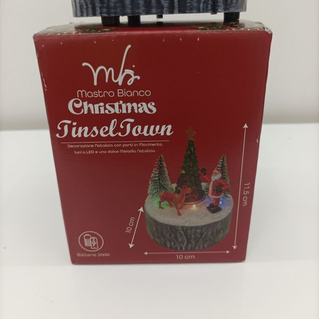 Giostrina Natalizia con Babbo Natale e Renna