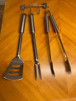 Set Utensilios Barbacoa Metal