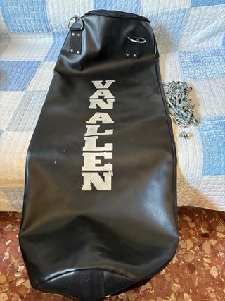 Saco de boxeo Van Allen, cadena y guantes Domyos