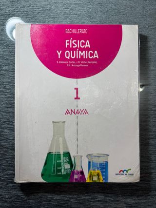 Libro de física y química de 1° de bachillerato.