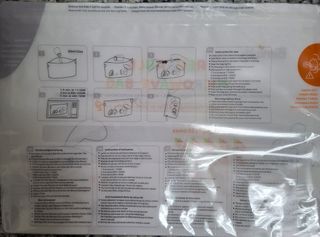 Caja con Biberones, 2 tetinas y 4 bolsas de estere