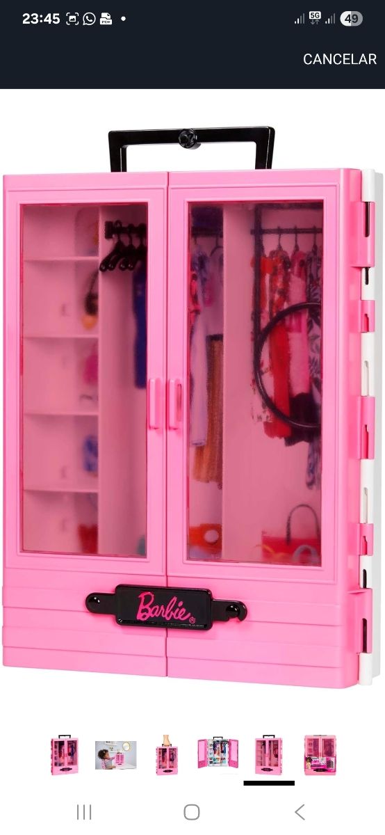 Armario Barbie Rosa