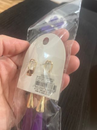 Pendientes flamenca morados WALINA