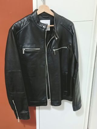 Chaqueta Zara Hombre Negra