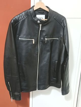 Chaqueta Zara Hombre Negra