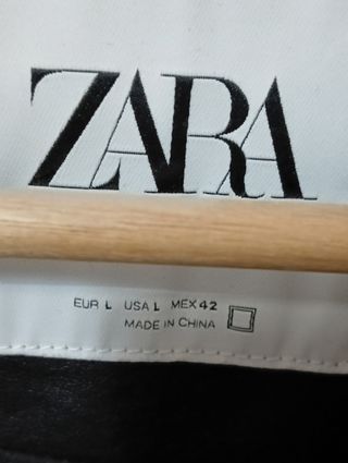 Chaqueta Zara Hombre Negra