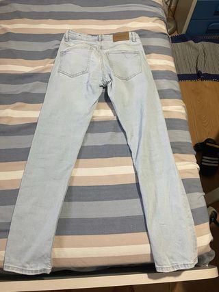 Pantalón Vaquero Azul Claro Slim