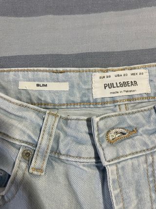 Pantalón Vaquero Azul Claro Slim