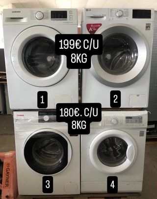 Lavadora Samsung 8kg 199€