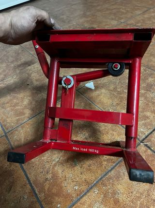 Caballete Moto Enduro Rojo