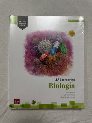 Libro de Biología para 2º de bachillerato.