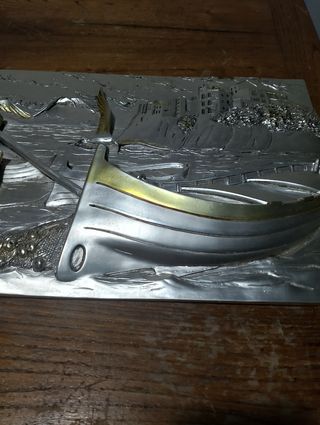 Lastra in metallo decorativa