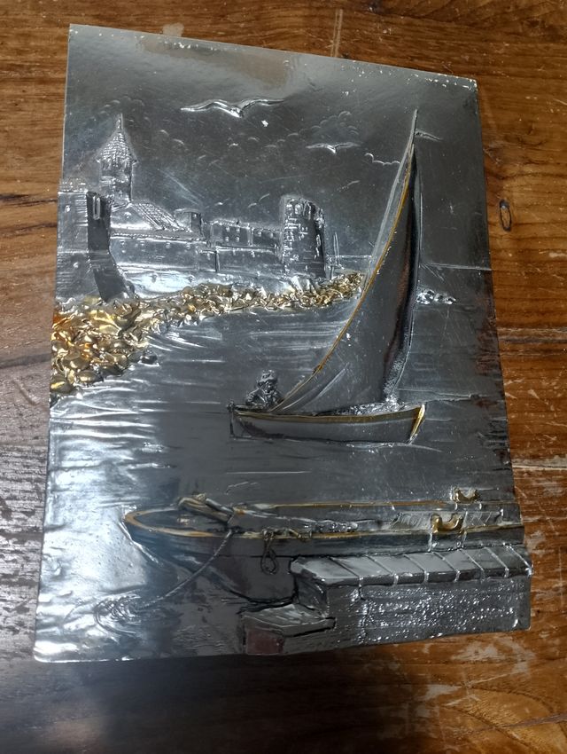 Lastra decorativa in metallo