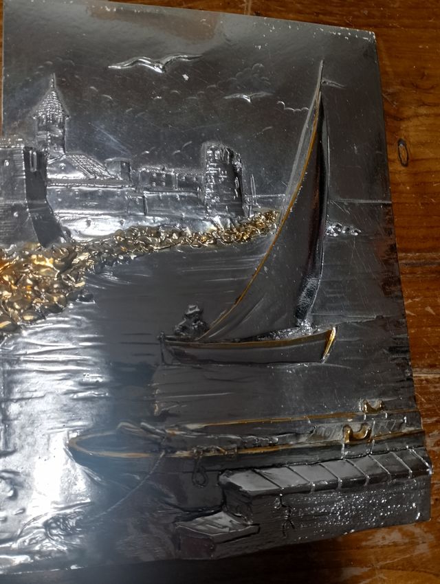 Lastra decorativa in metallo