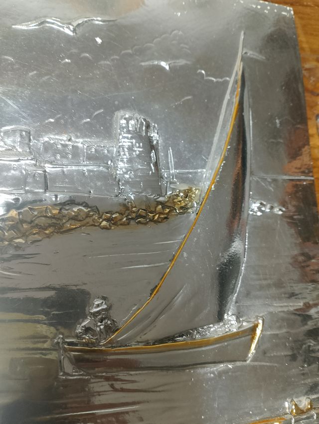 Lastra decorativa in metallo