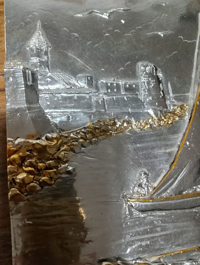 Lastra decorativa in metallo