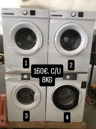 Lavadoras 8kg. Varias marcas