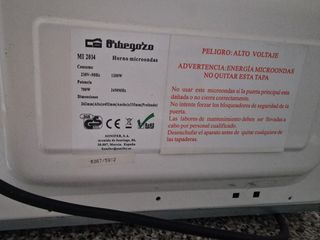 Microondas Orbegozo Blanco