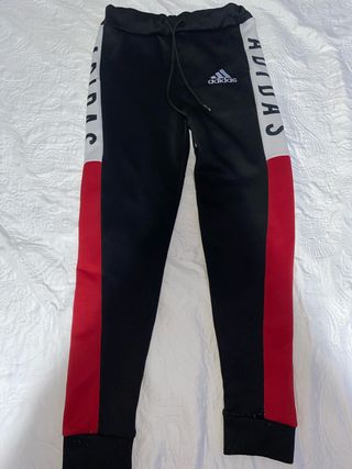 Pantalones Adidas Negros y Rojos