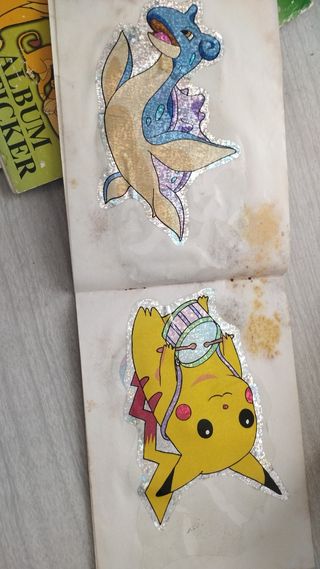 Álbum de 10 Stickers gigantes Pokémon Años 90