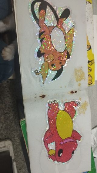 Álbum de 10 Stickers gigantes Pokémon Años 90