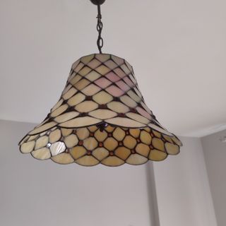 Lámpara de mesa y techo Tiffany